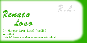 renato loso business card