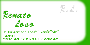 renato loso business card